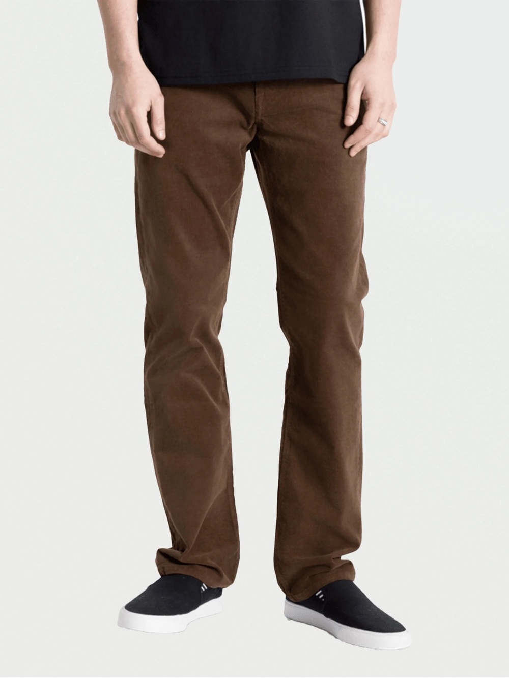 Volcom Solver Modern Straight Brown Corduroy Pants 5 Pocket Fall